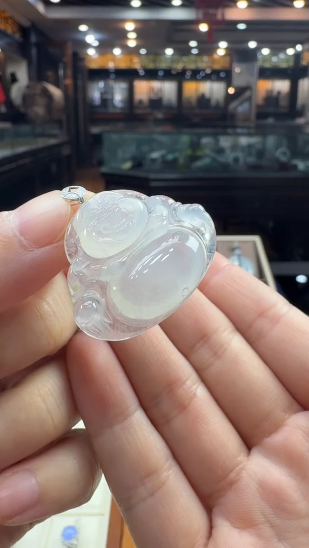 【闪购商品】翡翠颈饰18K金镶嵌佛