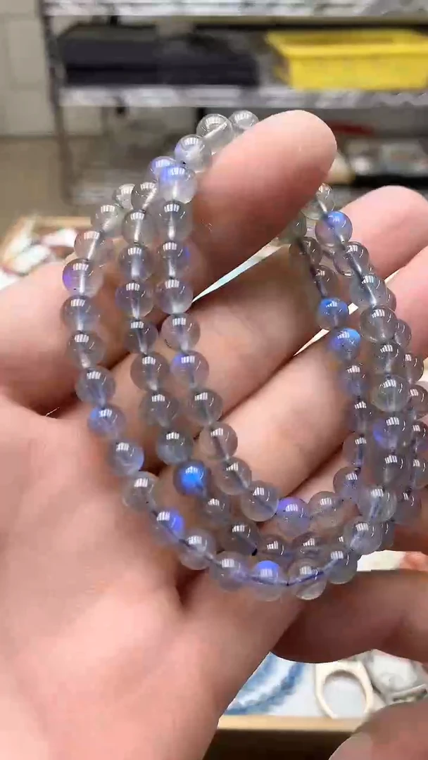 【闪购商品】拉长石手链未镶嵌手链19