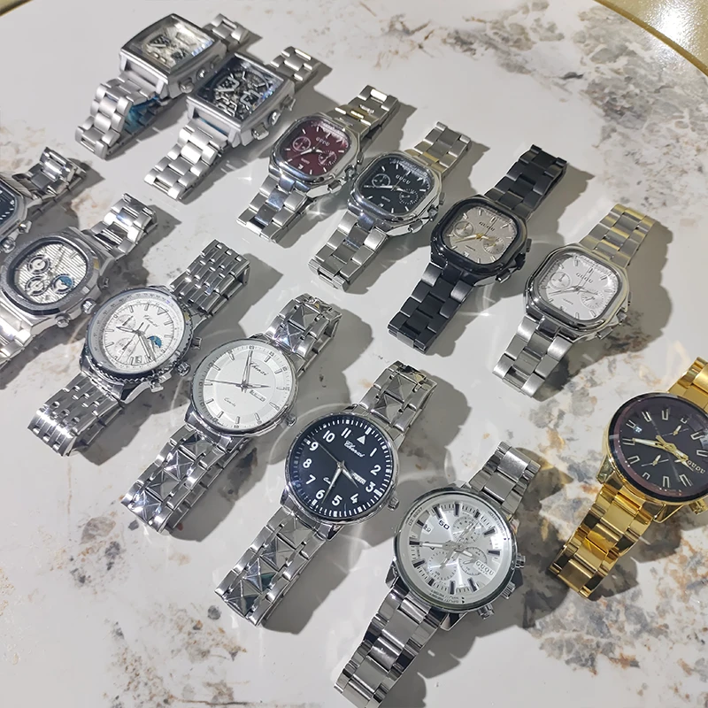 男士防水潮流镶钻女款气质轻奢时尚百搭女士女生复古小众简约手表