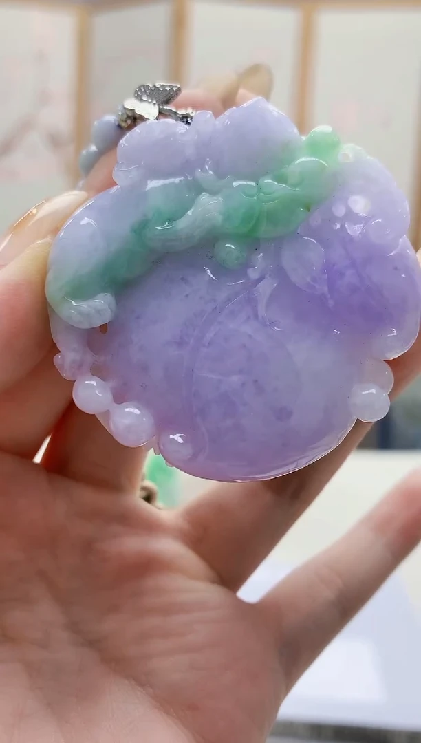 未镶嵌定制翡翠3495jw-毛货挂件赠珠链21