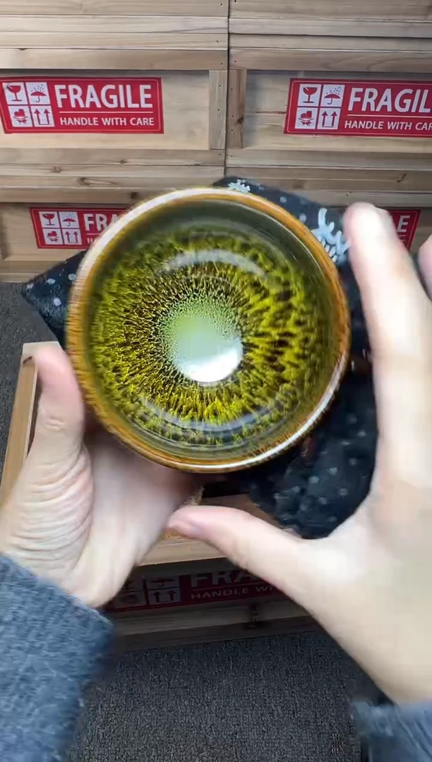 茶盏玉毫 建窑建盏主人杯