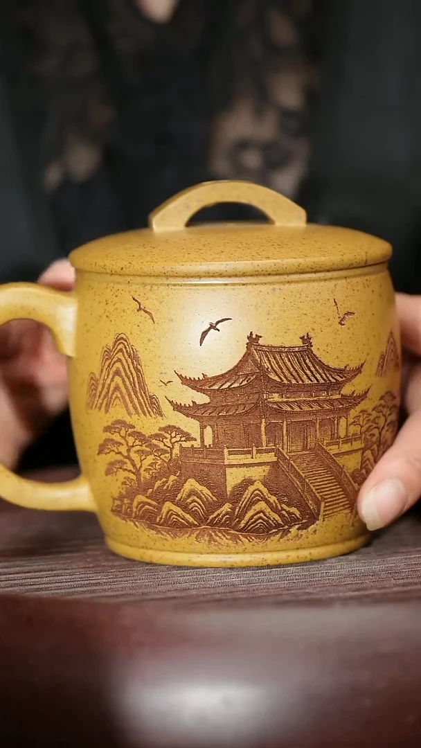 茶杯紫砂紫砂主人杯开仓福利放漏