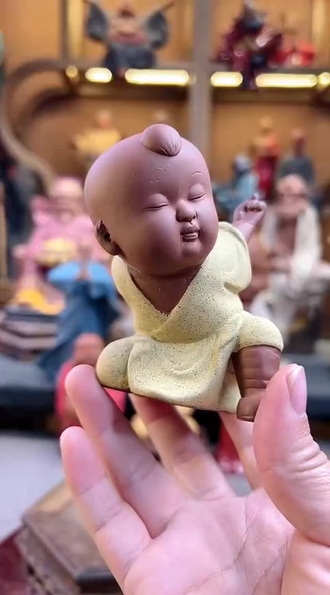 紫砂茶宠器闵茶宠摆件