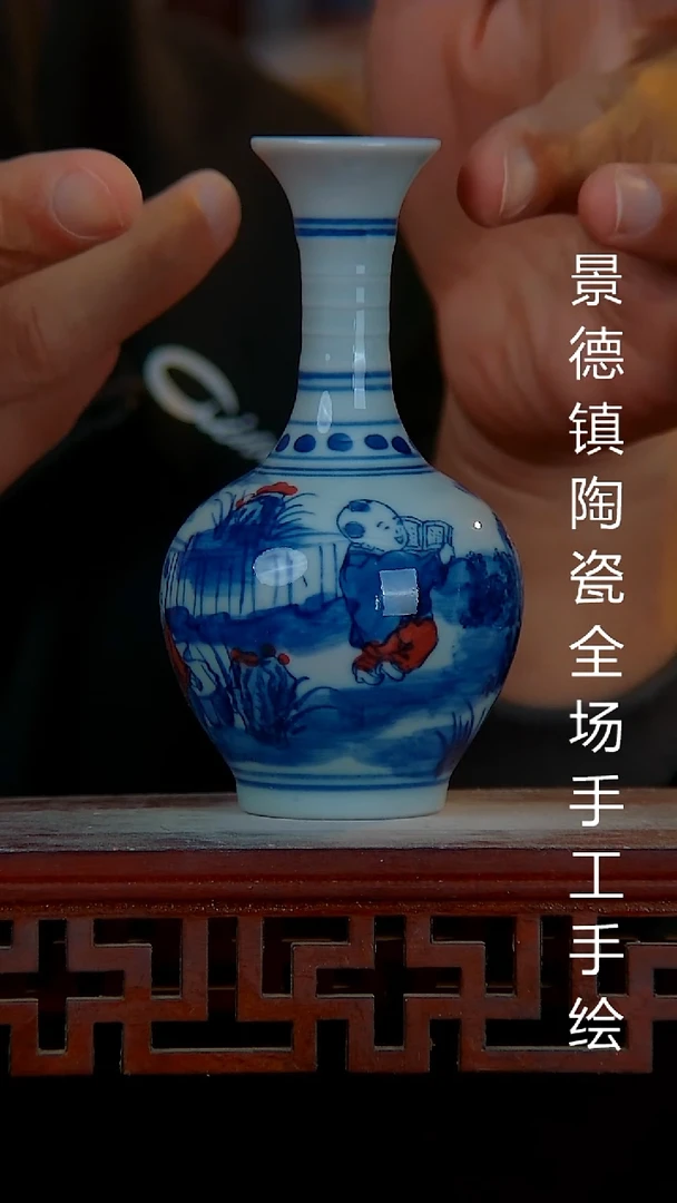 摆件陶景德镇陶瓷 全场手工手绘