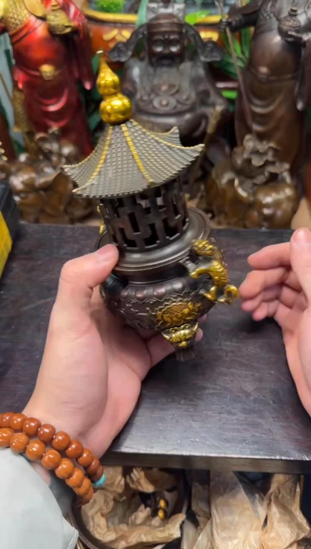 潼潼古铜只卖真铜！（帝王亭炉）