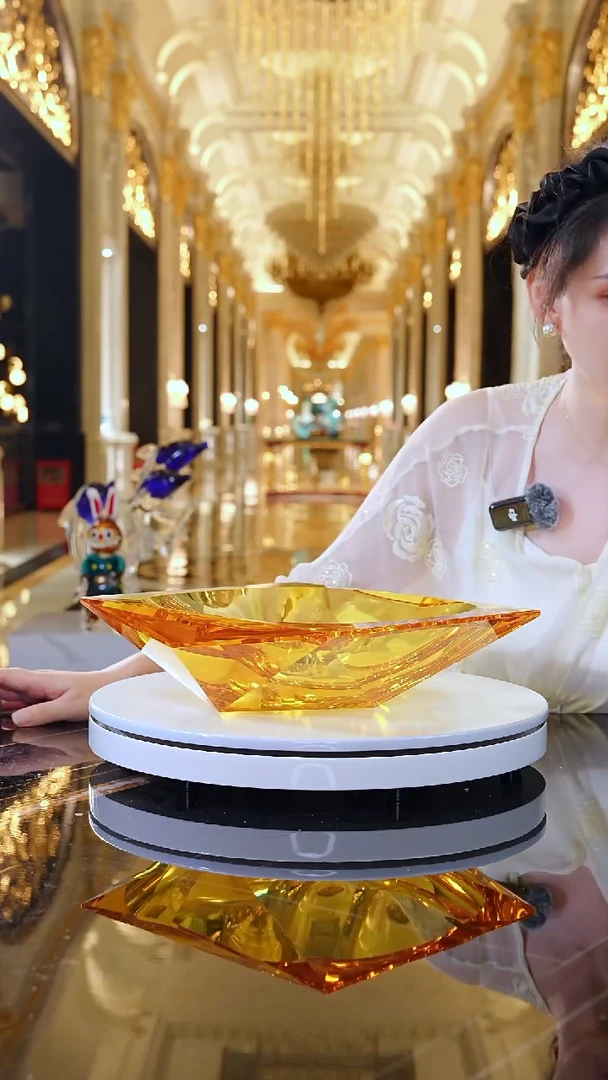 摆件JY0076-2金色艺术果盘
