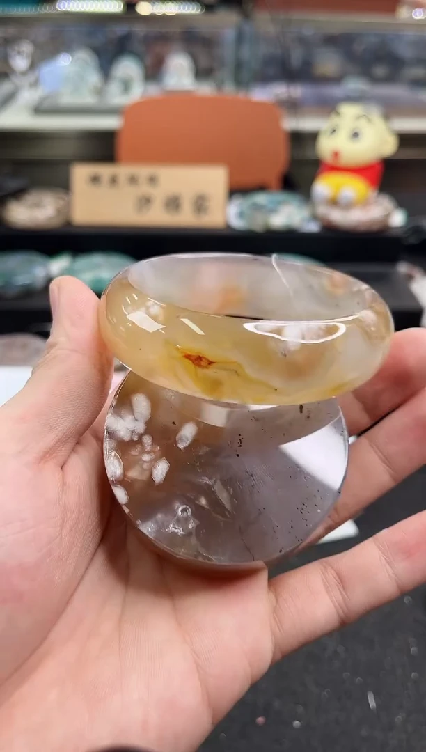 未镶嵌手镯石英质玉63圈口（赠品镯心）6009478