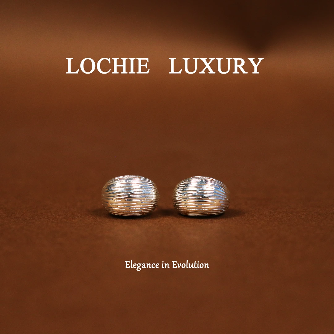 黄铜耳饰 X082【走马观花】意大利设计师款精致金色拉丝耳钉