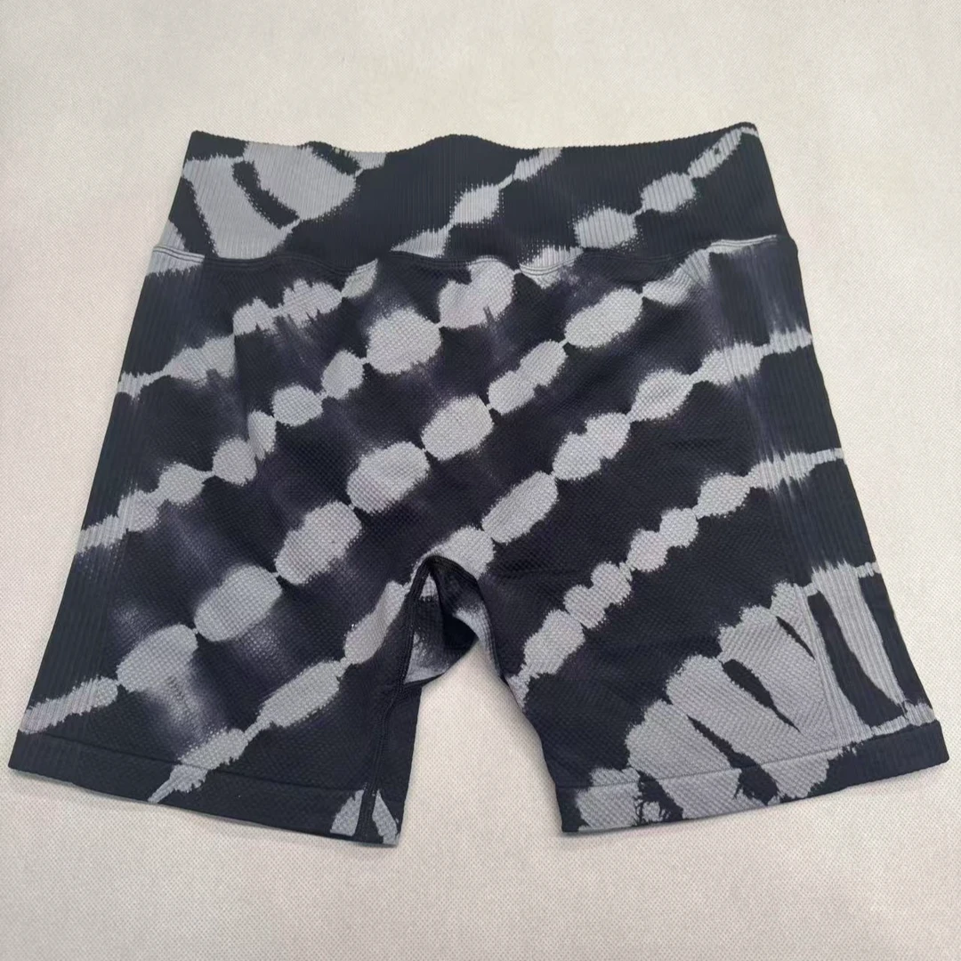 大码无缝针织系列扎染五分裤KZ-扎染