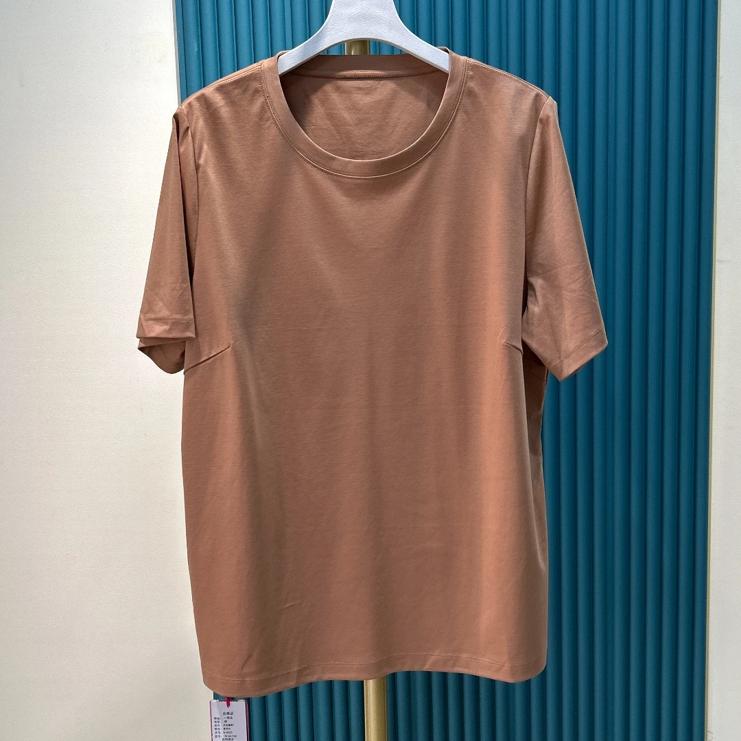 胖人坊/2025春季新款大码女装时尚舒适休闲圆领纯色T恤  4525