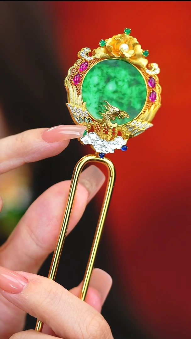 银S925镶嵌挂件翡翠新款