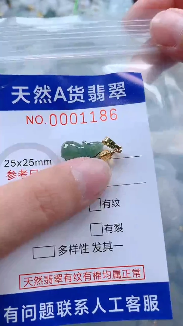 翡翠未镶嵌吊坠(不含链)1
