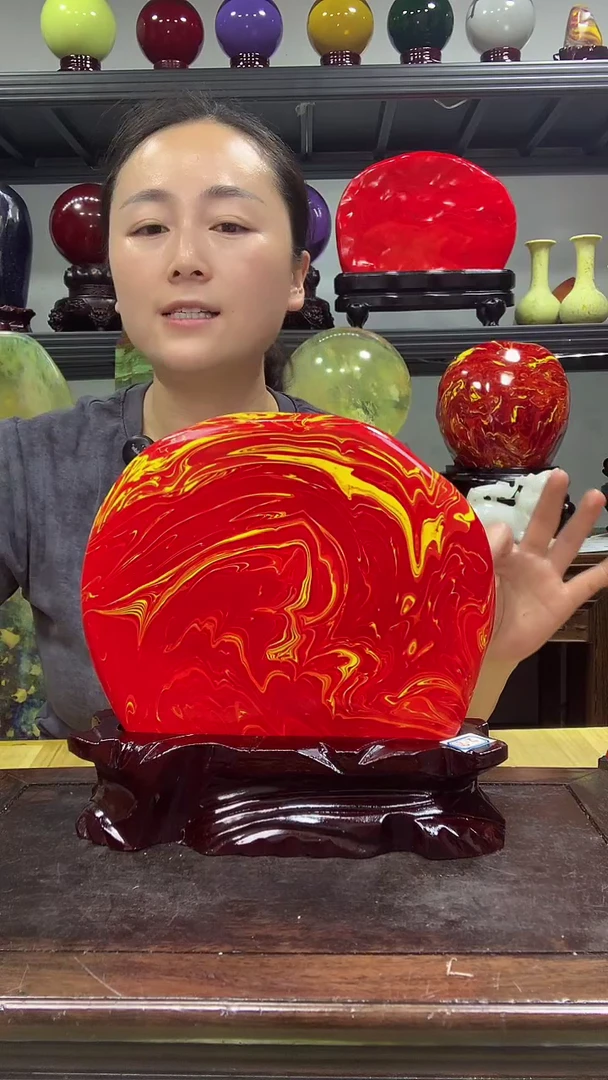 石材红红火火高档家居摆件