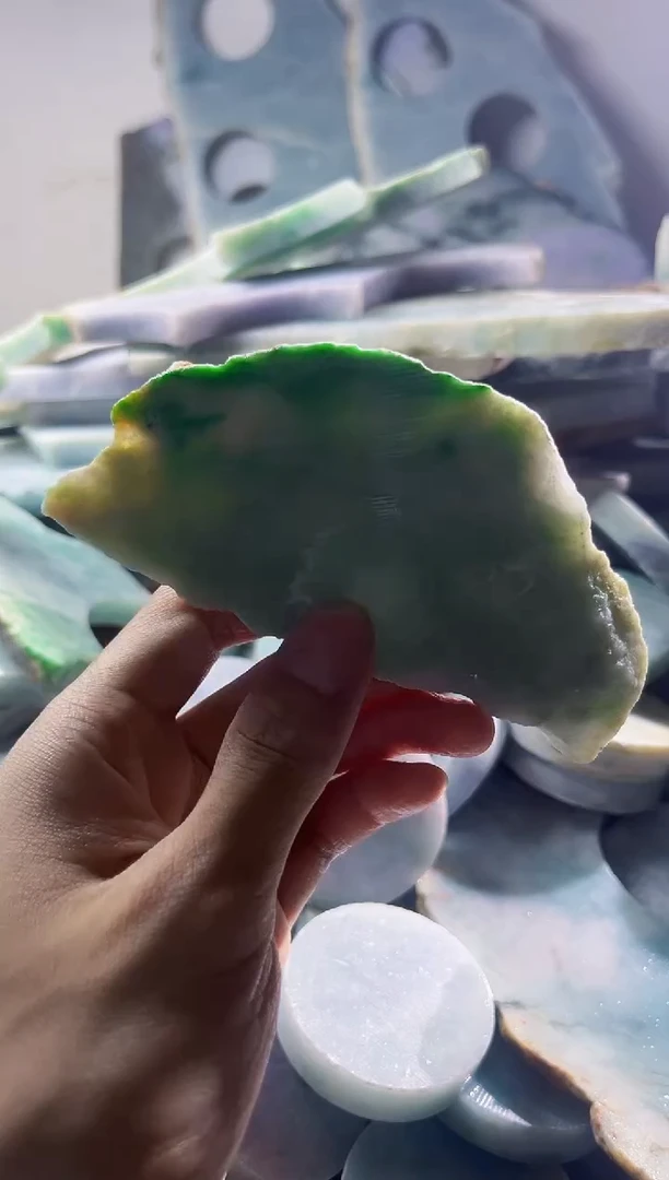 翡翠裸石缅甸翡翠A货陈1030