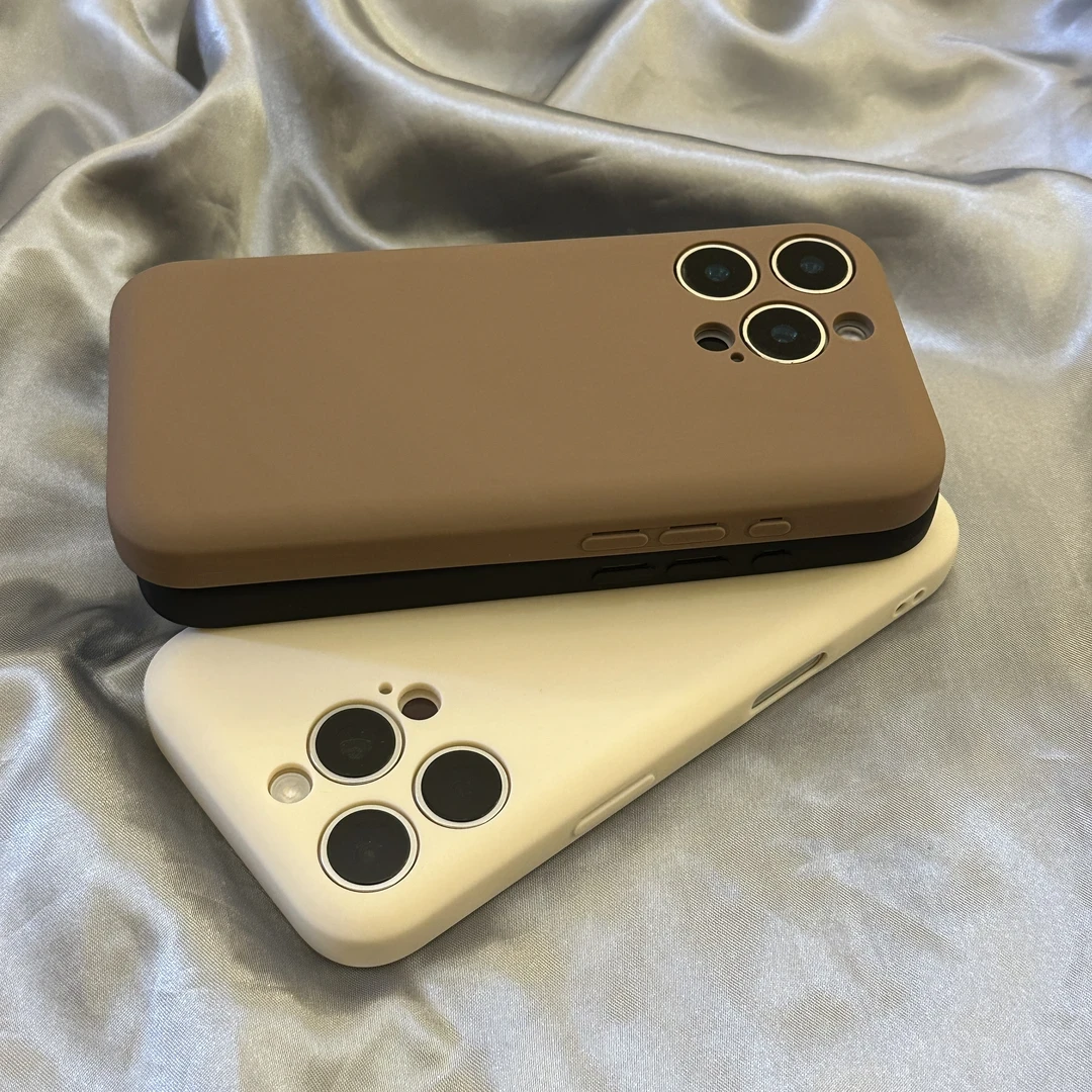 一体新款高级灰纯色简约适用16promax苹果15手机壳14简约13软糯12