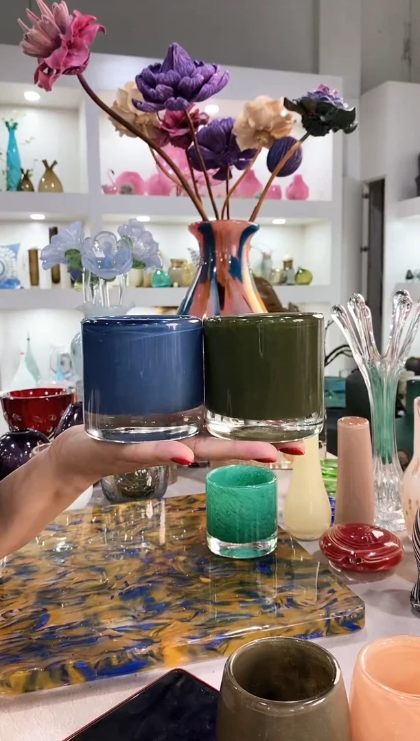 慕忆家手作琉璃微瑕一对