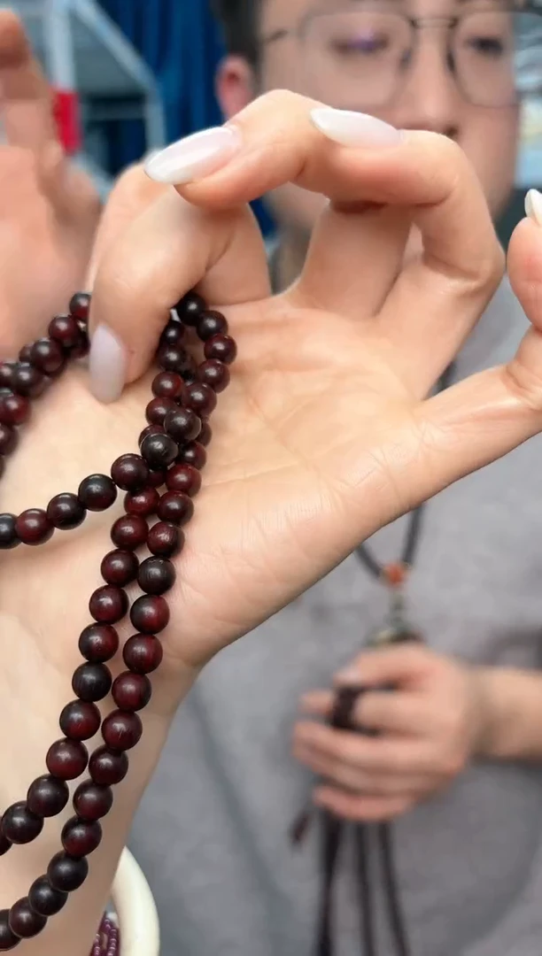 【闪购商品】檀香紫檀（小叶紫檀）手串/手链6mm多圈108（微瑕）