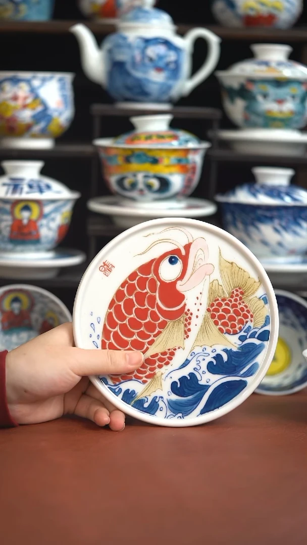 昨明手绘壶承（微瑕福利）