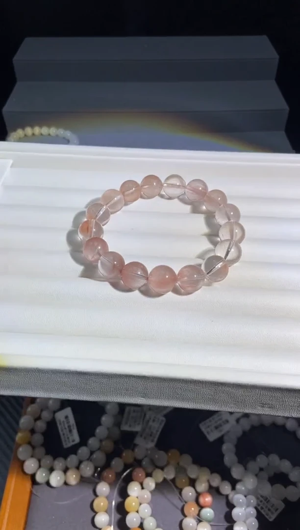 未镶嵌手串水晶7号链接 卡12咪+