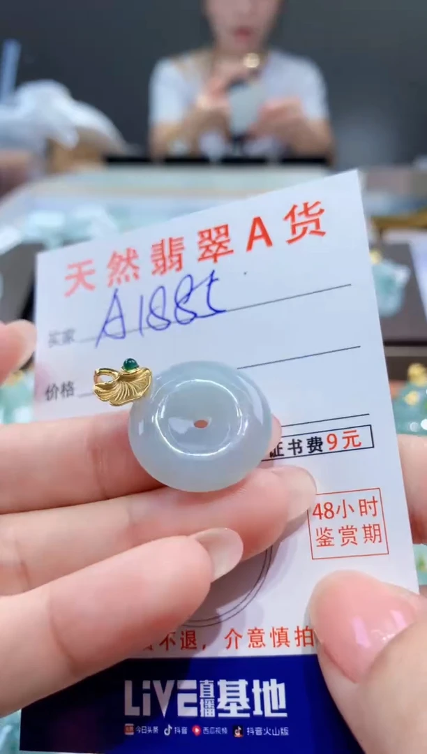 颈饰未镶嵌翡翠天然翡翠A货挂件