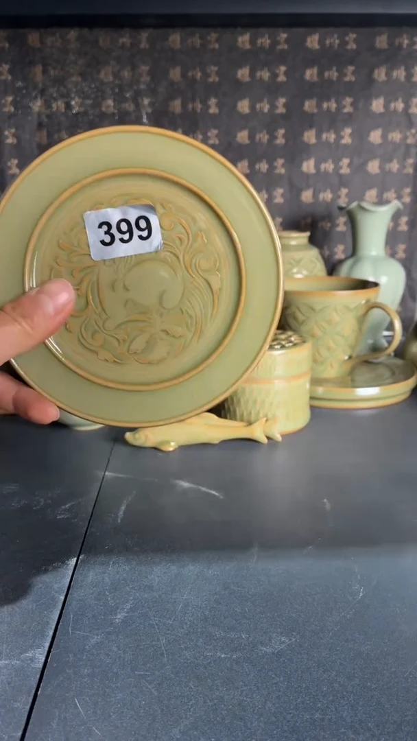 耀州窑仰山鹿纹微瑕399