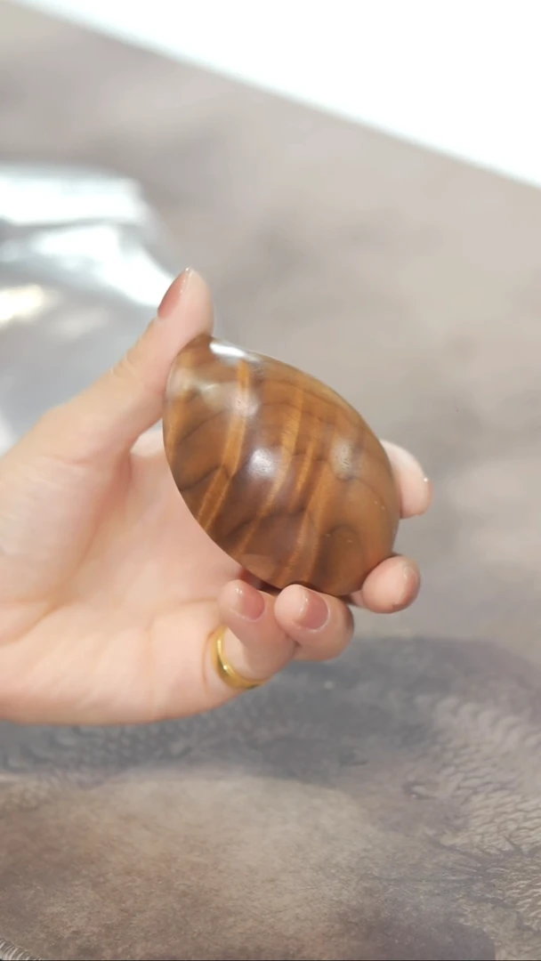 金丝楠659水波纹富甲把玩