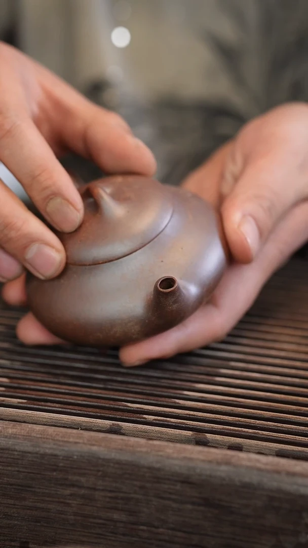 茶壶紫砂原矿手工制作180cc 【宽口】
