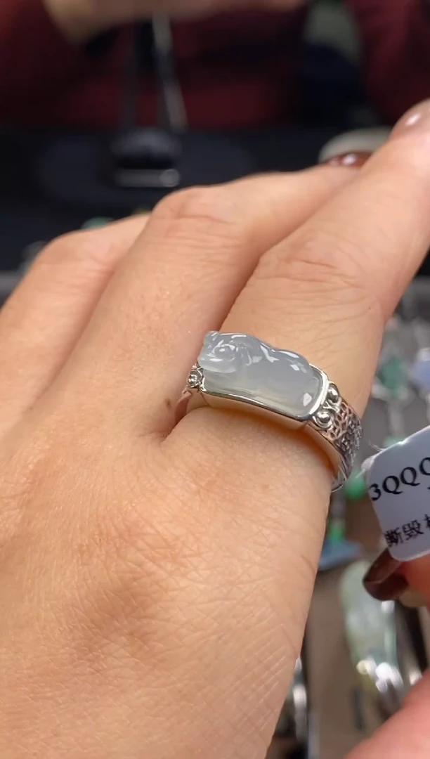 颈饰银S925镶嵌翡翠净货15751