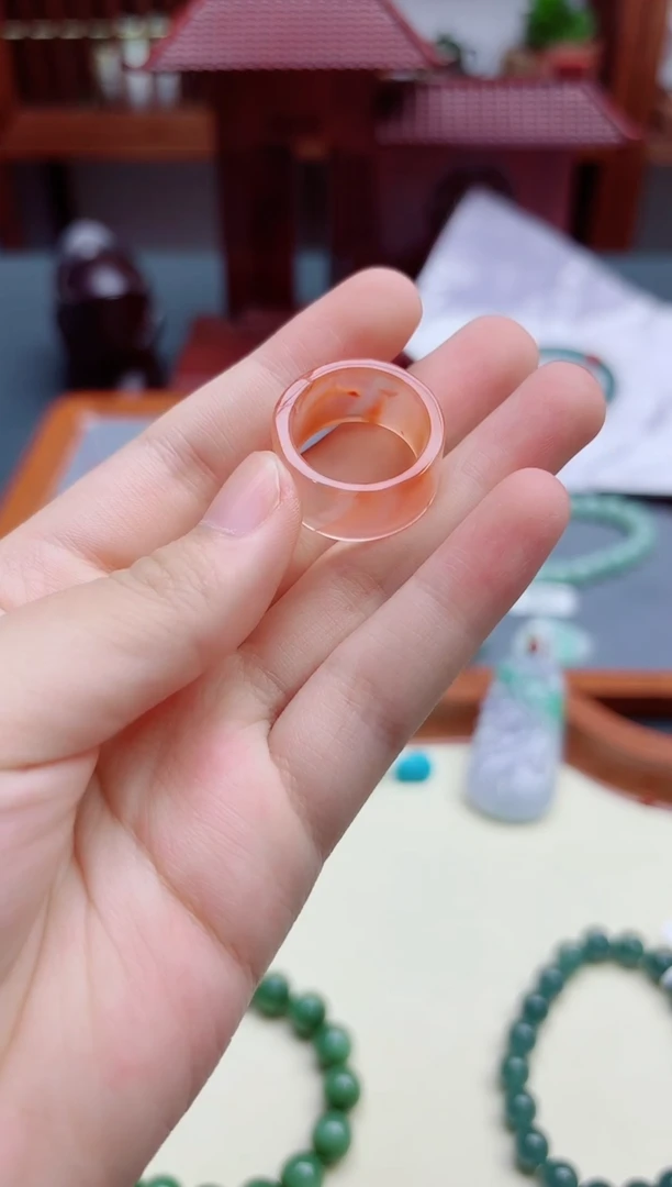 南红玛瑙未镶嵌戒指南红指环16#JYD