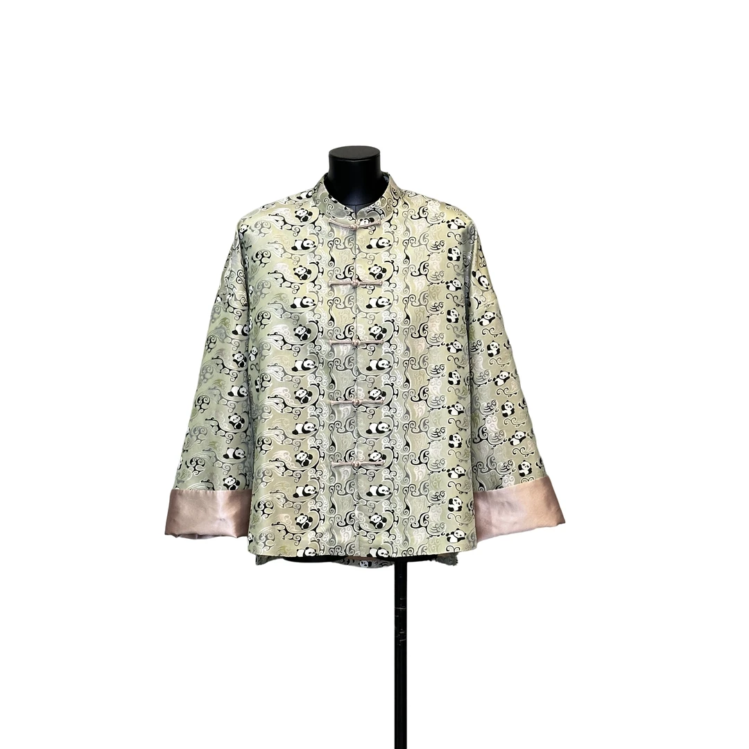 「东汉熊猫」张和才蜀锦利琪高订国风新中式气质复古非遗外套A5944