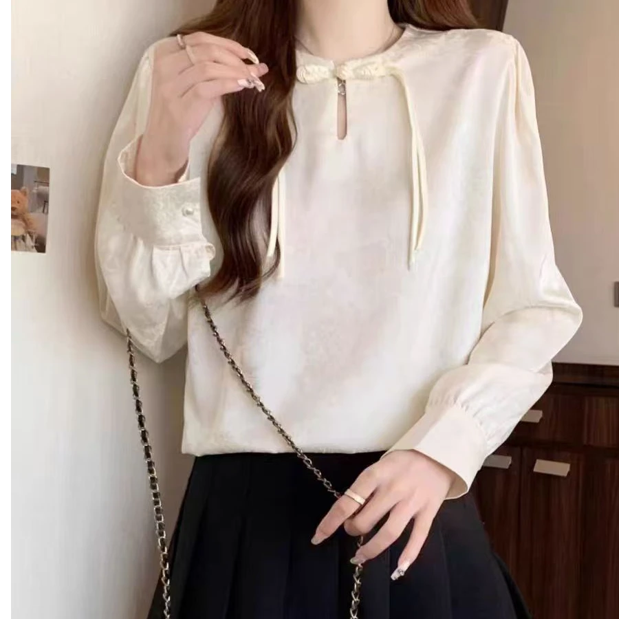 8880#【衣长56】白色打底衫女内搭2025新款小衫上衣长袖