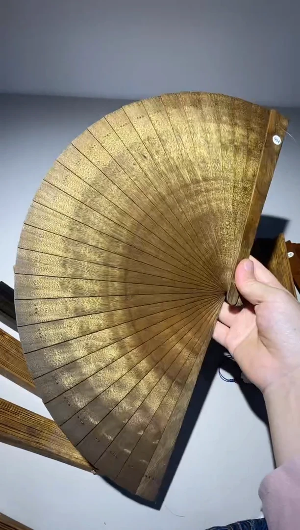 金丝楠21cm金丝楠木小叶桢楠扇984