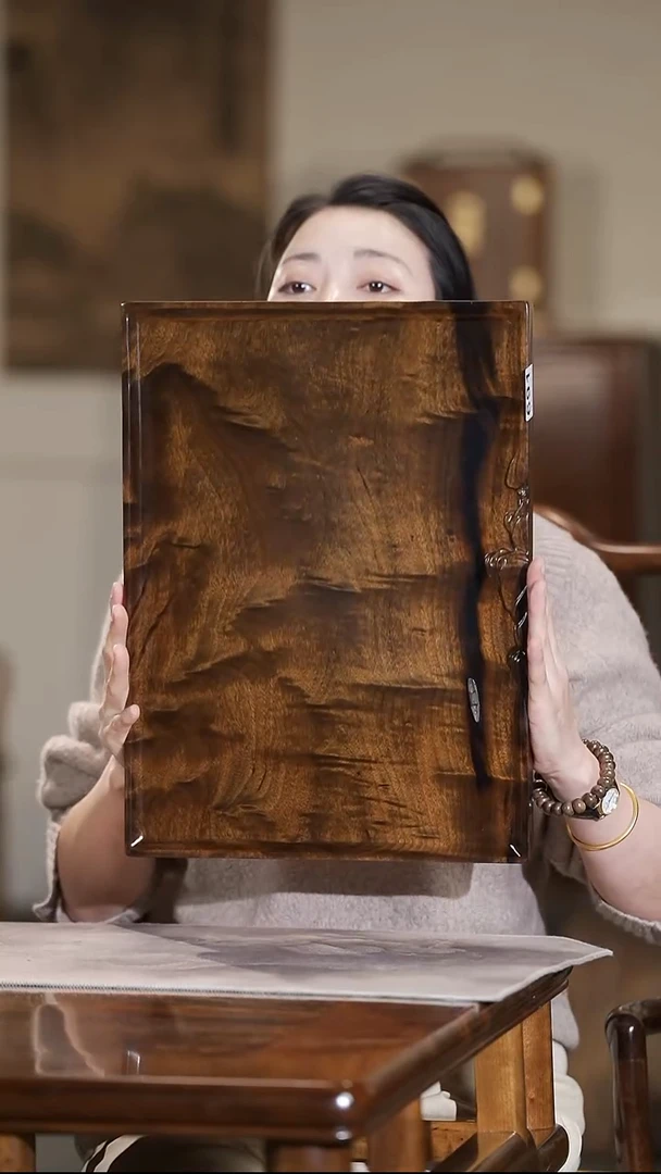 金丝楠691号云彩纹茶盘