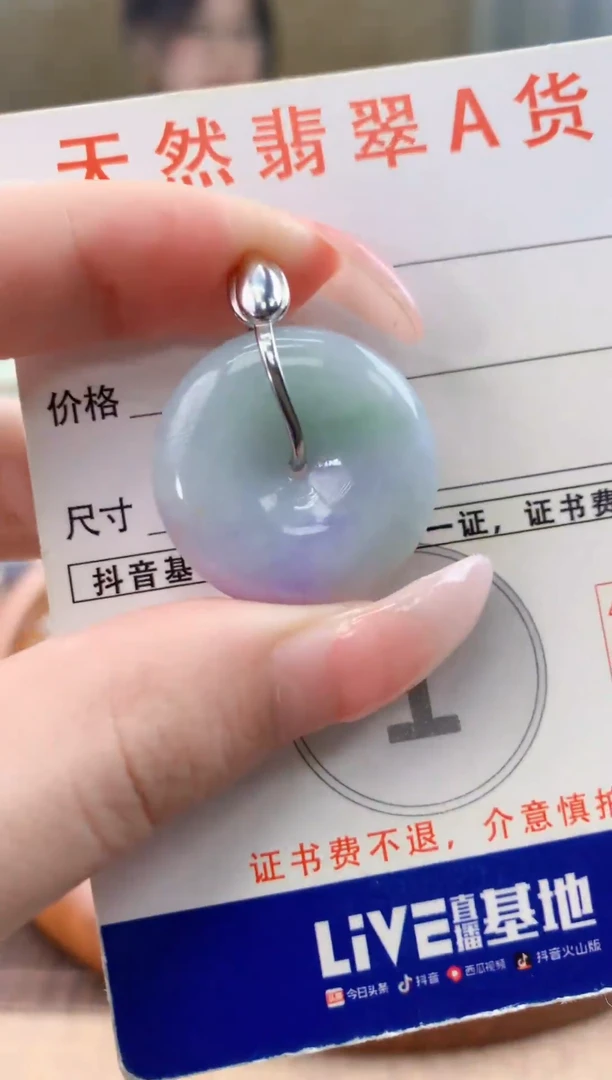 颈饰未镶嵌翡翠天然A货翡翠挂件