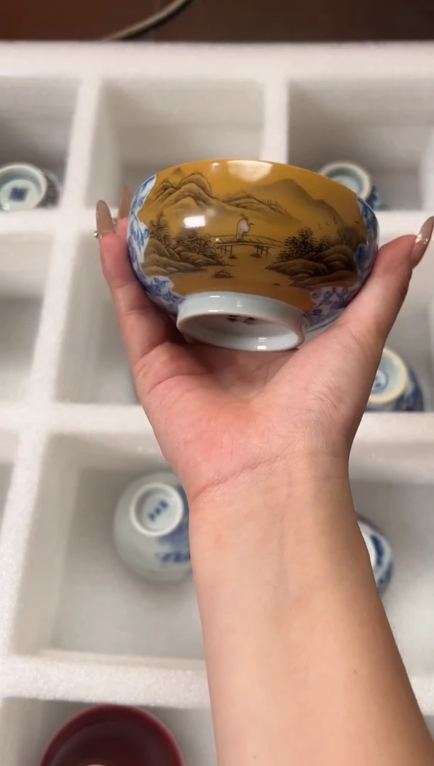 瓷片景德镇瓷器茶器茶杯