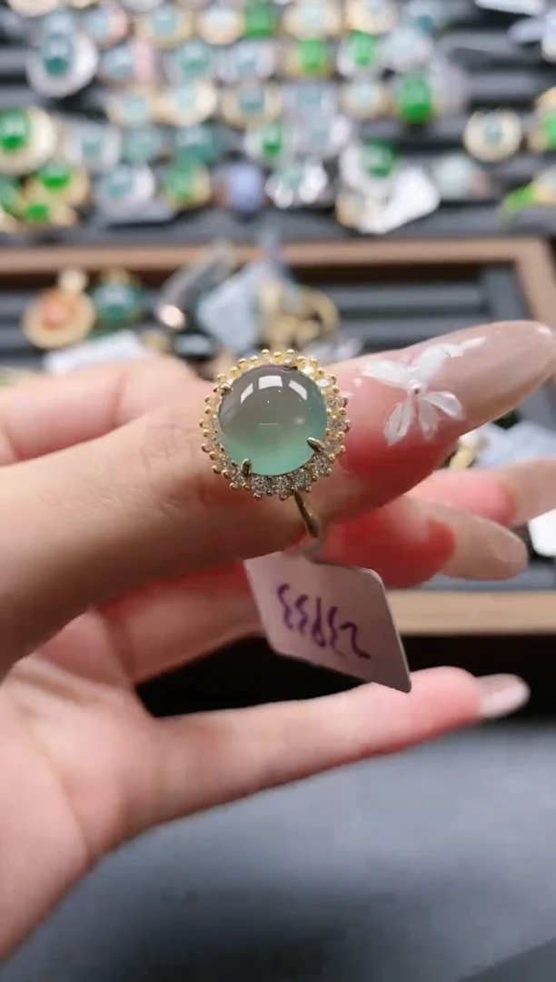 【闪购商品】翡翠戒指银S925镶嵌51511