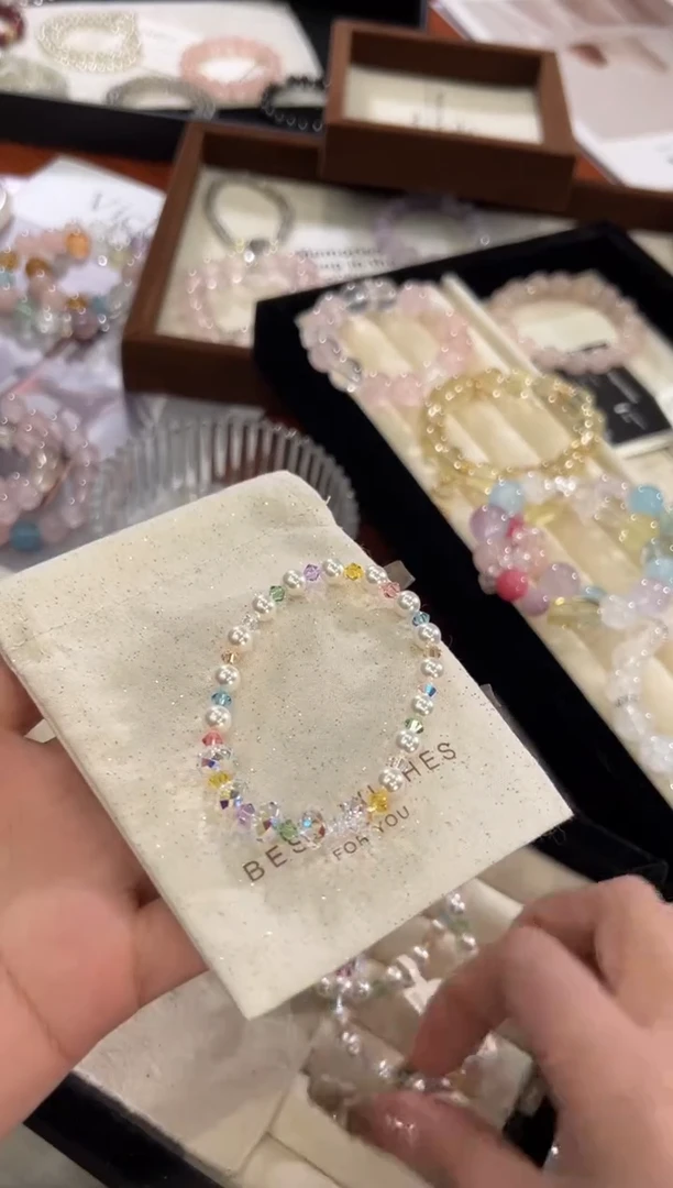 【闪购商品】水晶手链合金珍珠手链x82