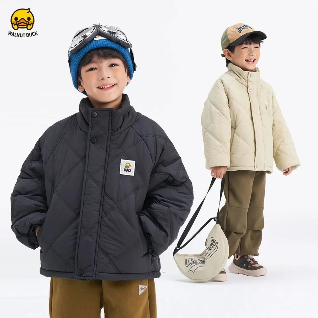 2025冬季新款小黄鸭时尚保暖轻盈立领棉服Y5F012