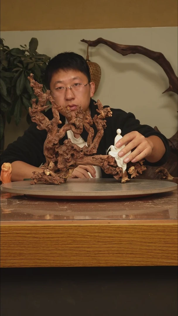木用****8根雕摆件411
