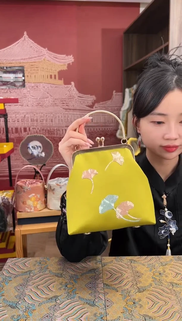 【闪购商品】刺绣刺绣打籽绣苏绣手工刺绣包包