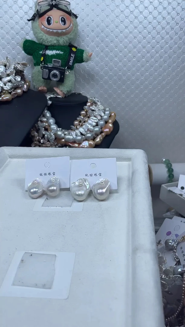 未镶嵌淡水珍珠耳饰【纯恬珍珠】（多样性发货发一）