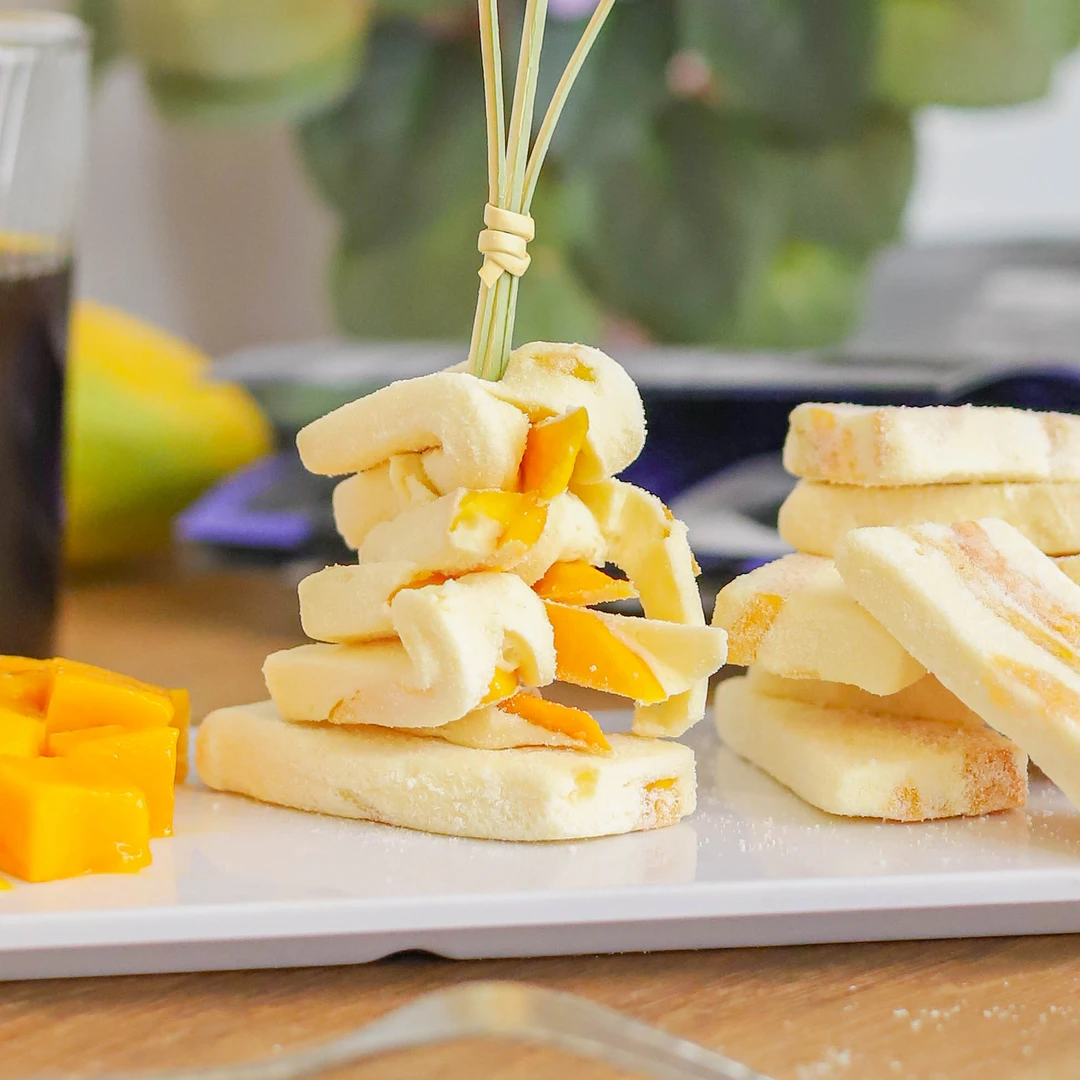 阿吉仔 芒果奶糕奶砖奶味牛轧奶糖奶香真材实料健康零食水果软糖