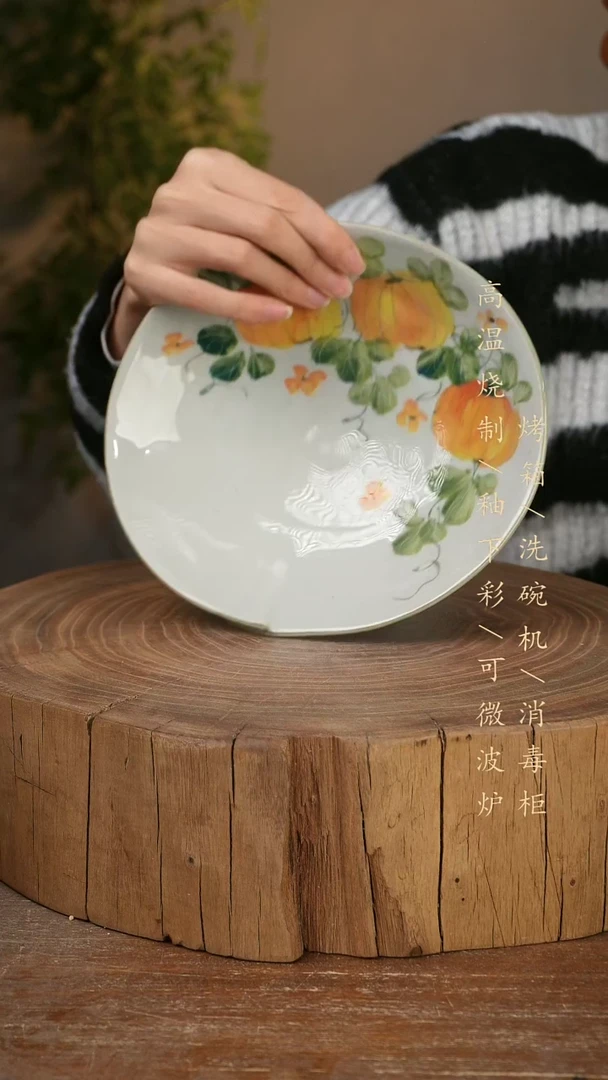 碗瓷景德镇手工手绘高温瓷釉下彩