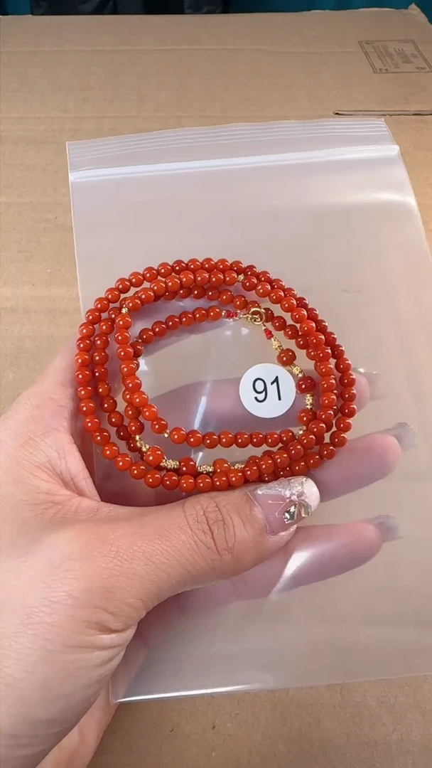 【闪购商品】南红玛瑙珠宝半成品未镶嵌原矿无优化无裂手链4+