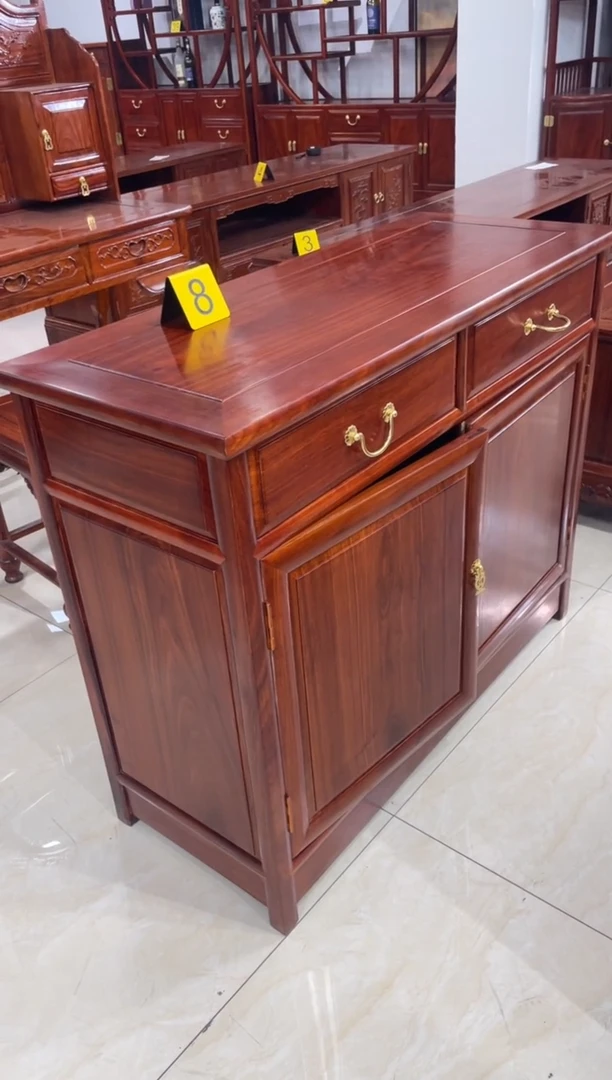 花梨木类柜类家具金*道刺猬紫檀98*40*80餐边柜2门
