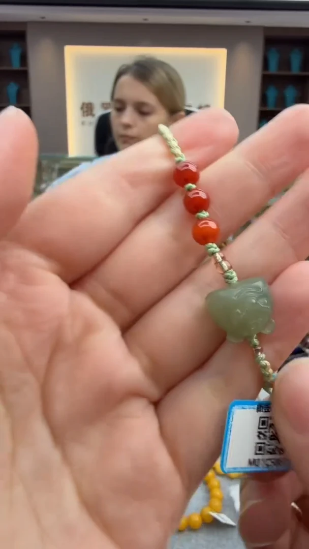未镶嵌手链和田玉215秒拍号 假一罚三
