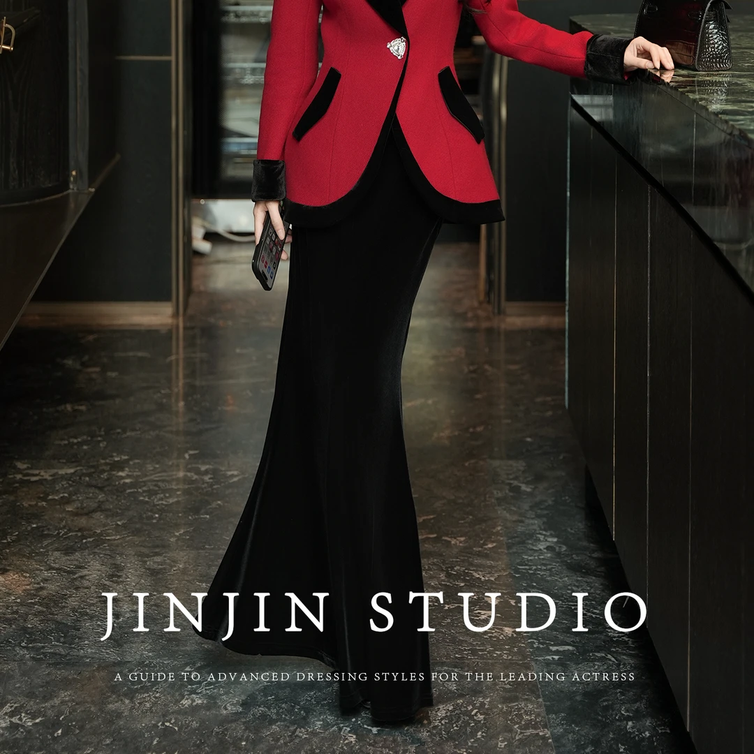 MD进进原创【步步生莲】2025秋冬厚款气质高腰时尚显瘦鱼尾半身裙