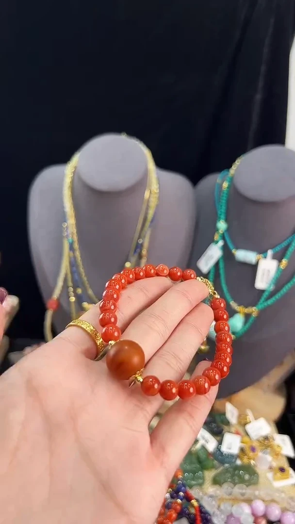 【闪购商品】南红玛瑙手链未镶嵌手串
