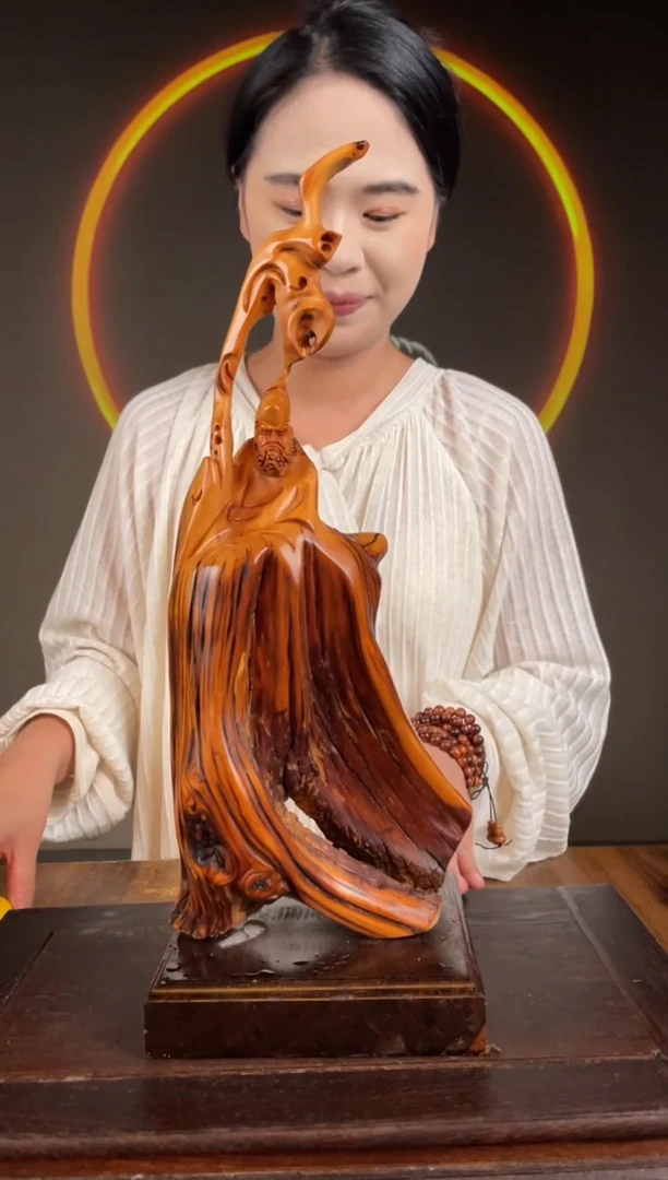 柏木（崖柏）手工摆件,先抢先得! 编号:60