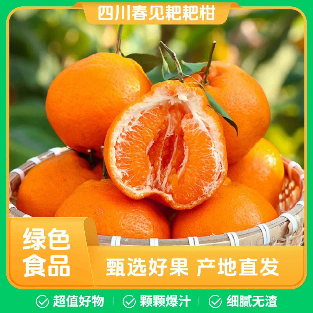 四川正宗春见耙耙柑 爽口爆汁自然成熟现摘现发